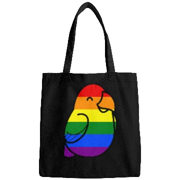Discover Too Many Birds Rainbow Pride Parrot Pattern Bags