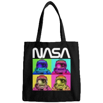Discover Lacrosse Gift NASA Astronaut Pop Art Worm Logo Bags