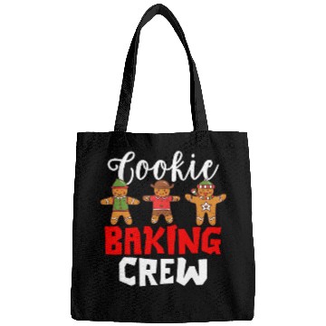 Discover Funny Gingerbread Cookie Baking Crew Christmas Baker Pajama Bags