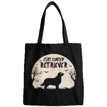 Discover Halloween Horror Flat Coated Retriever Bags