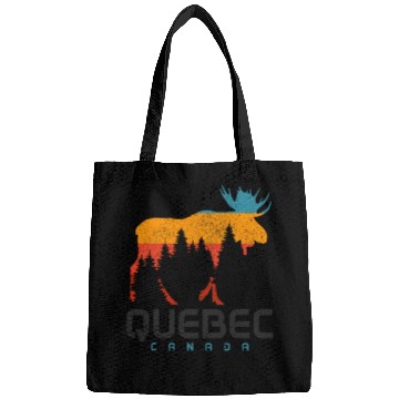 Discover Quebec Canada vintages Pride Souvenir Moose Nature Bags
