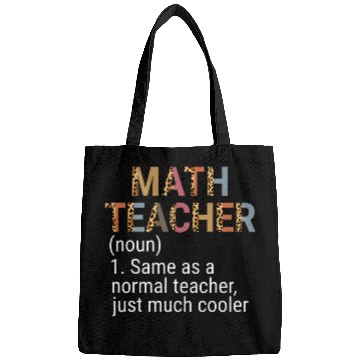 Discover math teacher definition boho leopard back to school Bags