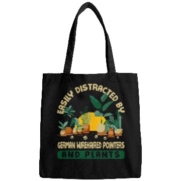 Discover Easily Distracted by German Wirehaired Pointers and Plants 2 Bags