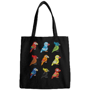Discover Parrot Cartoon Tropical Bird Bags