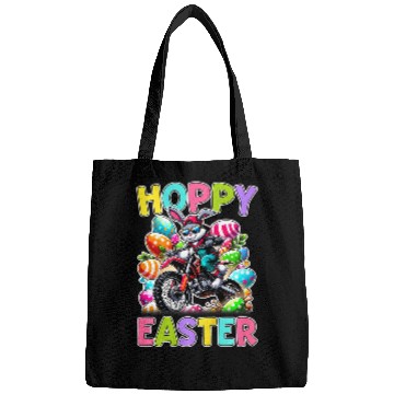 Discover Kids Hoppy Easter Motorcycle Kids Funny Easter Egg Hunt Dirt Bike Bags