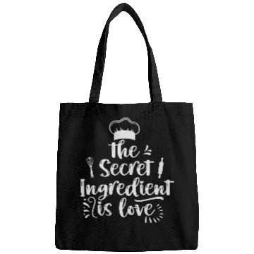 Discover Funny Cooking Secret Ingredient is Love Baking Baker Chef Bags