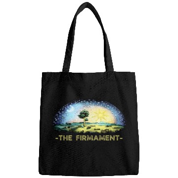 Discover Flat earth model with dome 2Firmament flat earth Bags