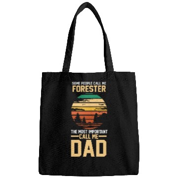 Discover Father Dad Forest Forestry Worker Forester Bags