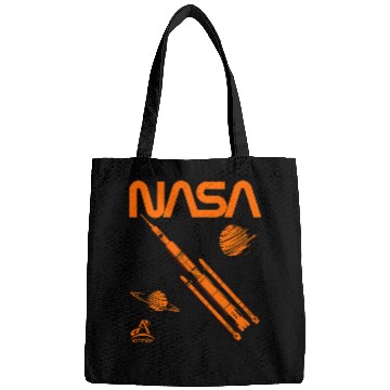 Discover Lacrosse Gift NASA Artemis SLS Space Launch System Worm Logo Bags