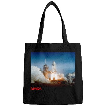 Discover Lacrosse Gift NASA Space Shuttle Columbia Launch Worm Logo Bags