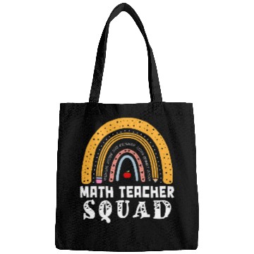 Discover Math Squad Rainbow Leopard School Math Teacher Appreciation Bags