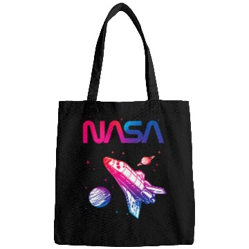 Discover Lacrosse Gift NASA Space Shuttle Saturn Planet Worm Logo Bags