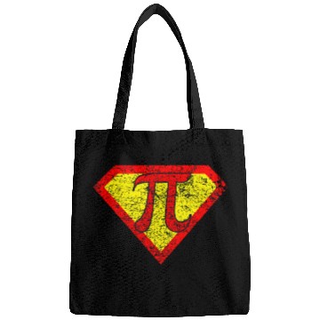 Discover Superhero Pi Super Power Math Student Teacher Gift distresse Bags