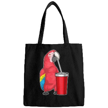 Discover Parrot Drinking mug Bags