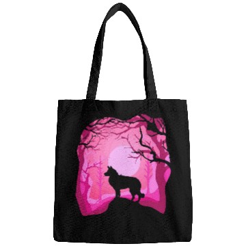 Discover Border Collie Retro Pink Border Collie Dog Bags