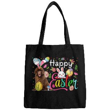 Discover Happy Easter Newfoundland Cosplay Bunny Chocolate Eggs Bags