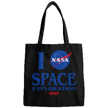 Discover Lacrosse Gift NASA space exploration Insignia Worm Logo Bags