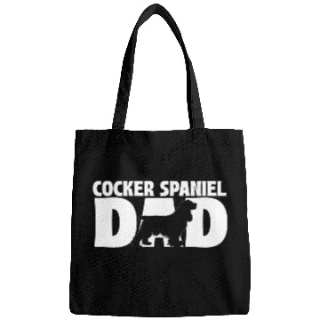 Discover Cocker Spaniel Dad Dog Breeder Animal Lover Puppy Bags