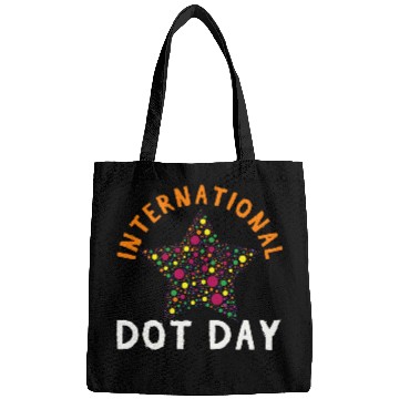 Discover Colorful Pattern Star September International Dot Day 1 Bags