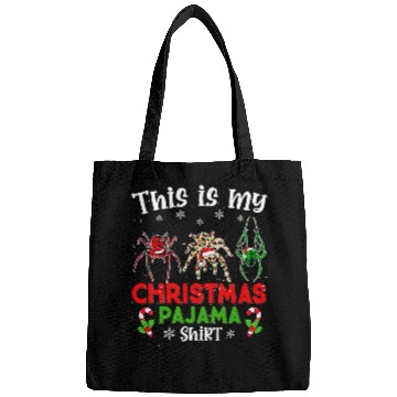 Discover This Is My Christmas Pajama Spider Animals Leopard Plaid Bags