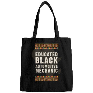Discover Educated Black Automotive Mechanic Juneteenth Bags