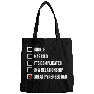 Discover Great Pyrenees Dad Funny Dog Father Bags