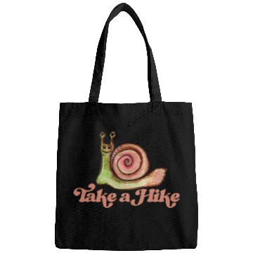 Discover Take a Hike Laid Back Snail Art Bags