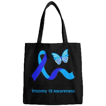 Discover Trisomy 18 Awareness Butterfly Support Light Blue Ribbon 21 Bags