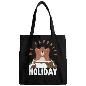 Discover My Favorite Holiday Ground Pig Squirrel Groundhog Bags