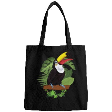 Discover Tropical Animal Lover Summer Bird Rainforest Toucan Bags