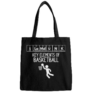 Discover Periodic Table of Elements funny basketball design Bags