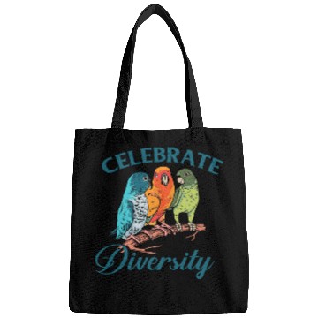 Discover Parrots Funny Bird Lover Celebrate Diversity Parrot Bags