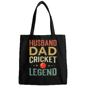 Discover Husband Dad Cricket Legend Bags