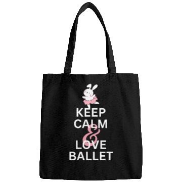 Discover Keep Calm And Love Ballet Ballet Rabbit in Tutu Bags