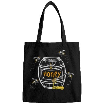 Discover HONEY Bee Honey Beehive Buzzing Beekeeping Design Bee Honey Bags
