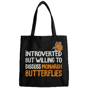 Discover Monarch Butterfly Introverted Insect Collector Entomologist Bags