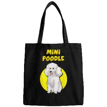 Discover Cute White Miniature Poodle Bags
