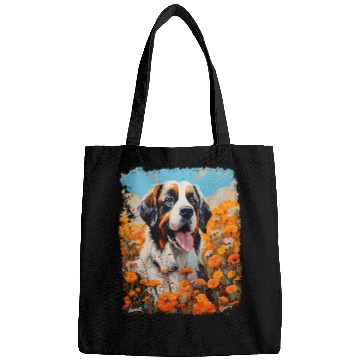 Discover Cute St Bernard Dog Saint Bernard Bags