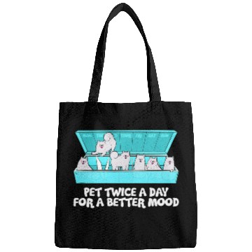 Discover Dog Samoyed Siberian Samoyed Owner Happiness Bags