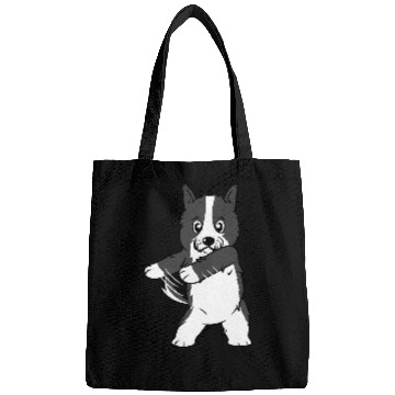 Discover Floss Dance Border Collie Dog Bags