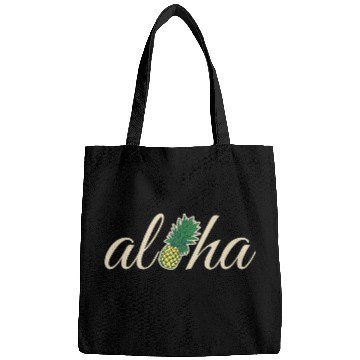 Discover Hawaiian aloha tropical pineapples summer vacation beaches Bags