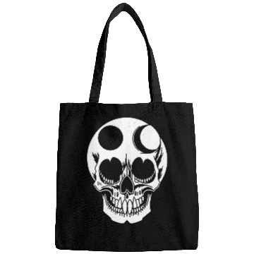 Discover Horror Skull Skull Art Skull Gothic Heavy Metal 2 Bags