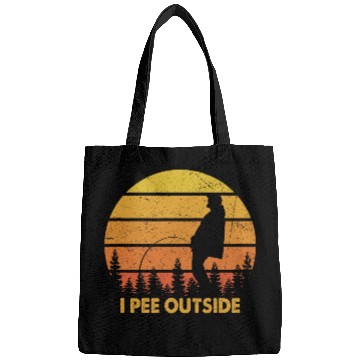 Discover Retro I Love Peeing Outside Funny Camping Camper Drunk Bags