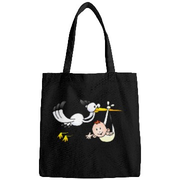 Discover Waving baby delivered by stork Bags