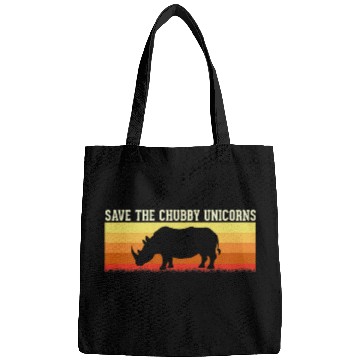 Discover Phrase Rhino Saying Rhinoceros Save The Chubby Unicorns Bags