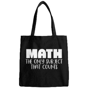 Discover Math the Only Subject That Counts 2Cute Funny Math Teacher Bags
