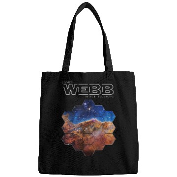 Discover NASA James Webb Space Telescope JWST Science Fan Art Bags