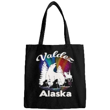 Discover Valdez Alaska Aurora Borealis Polar Bear Orca Moose Bags