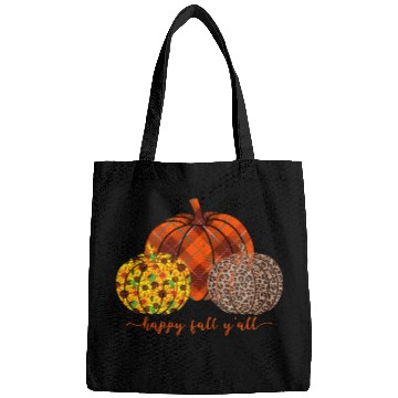 Discover Plaid Leopard Pumpkin Thanksgiving Happy Fall Vintage Bags