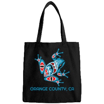 Discover Orange County CA BlueFrog PNW Art Native American Bags